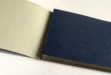 Альбом для рисования пастелью А4 10 листов, склейка, блок картон  630 гр/м, тонированный цвет Синий,
