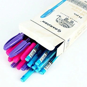 Ручка шар. синяя 3D Color  на масляной основе корпус цветной прозрачный трёхгранный