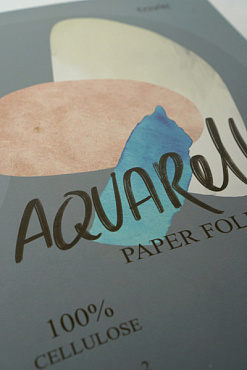 Папка для рисования акварелью А4 10 листов, блок бумага для акварели "Гознак" 200 гр серия "Проф"