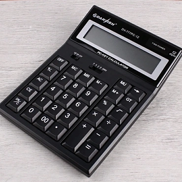 Калькулятор настольный 12 pазр.  "Darvish" двойное питание 193*140*39мм компьютерные клавиши