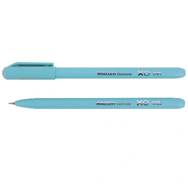 Ручка гелевая синяя XO корпус матовый ассорти HAUSER