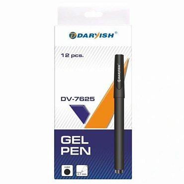 Ручка гелевая чёрная "Darvish" корпус "soft"